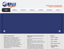 Tablet Screenshot of famprojetos.com.br